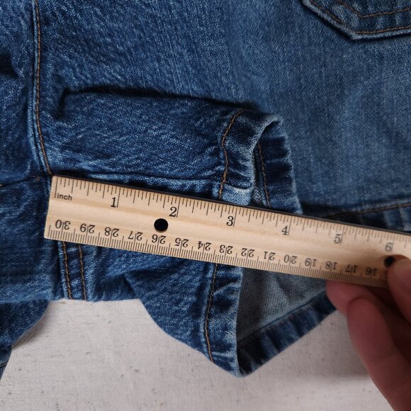 Vintage Old Navy Denim Jean Shorts Women’s Size 12 2-Button Y2K 2000s Style - Picture 8 of 12